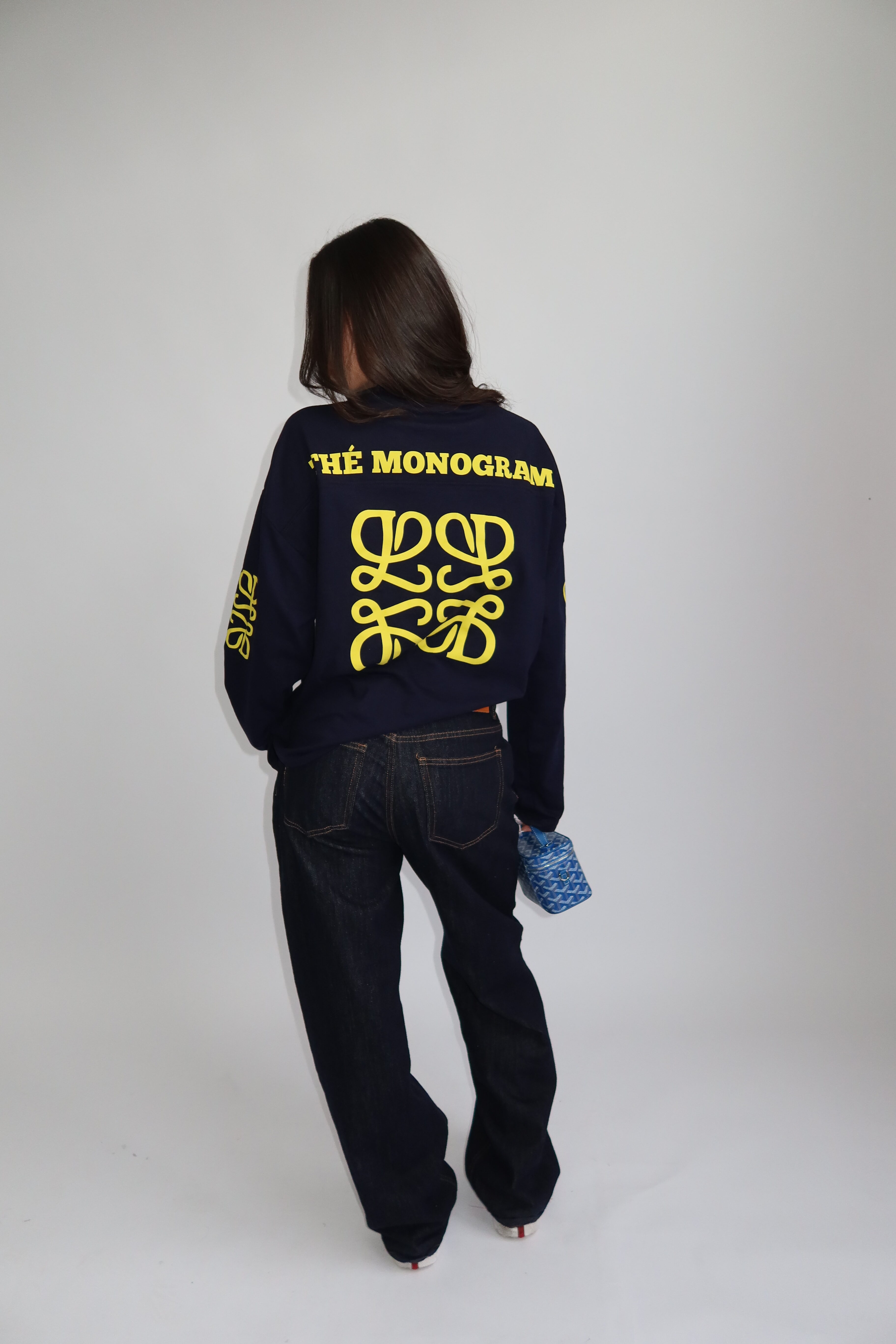 LONGSLEEVE “THÉ MONOGRAM” - NAVY - Image 7