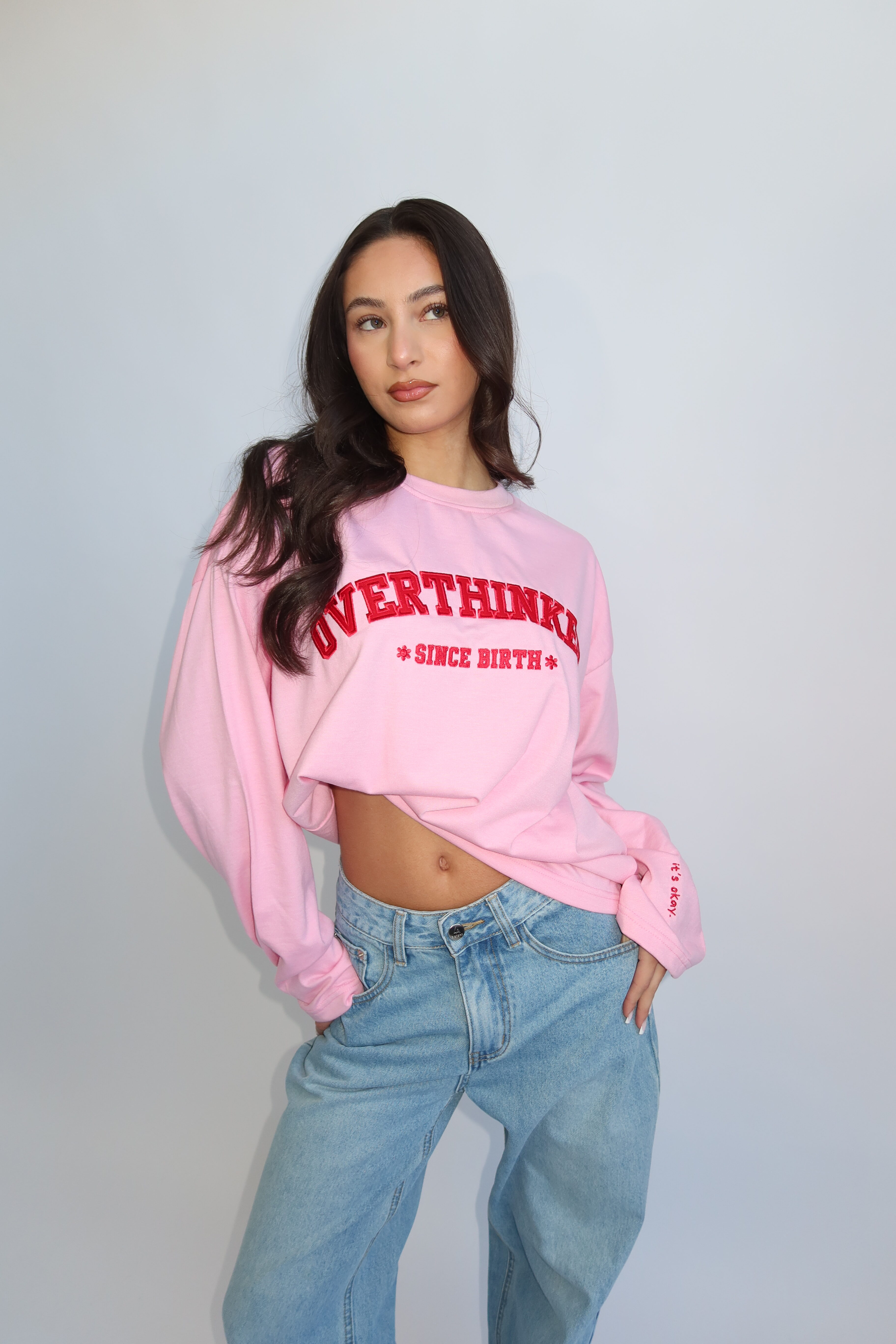 LONGSLEEVE “OVERTHINKER” - ROZE - Image 7